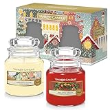 Yankee Candle Scented Candles Gift Set, 2 Small Jar Candles, Perfect Christmas Gifts for Women, Passport to The Holidays Collection, Signature