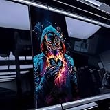 ALIMRVO Car B-Pillar Sticker for Porsche Boxster 987 2006-2012, Car Center Pillar Stickers Anti-Scratch Decal Self-Adhesive Auto Accessories