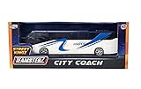 CELINO making your day City Bus Coach Passenger Diecast Vehicle Kids Children Boys Toys Gift (White)