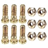 6 Front Wheel Bolt Stud & Nut Replacement for Massey Ferguson 3065 4215 4220 4225 Tractor