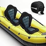 BRANTMAKER Kayak Seats with Back Support for Sit on Top, Universal Paddle Board Seat, Thicken Cushion for Inflatable Paddleboard, Sup, Canoe, Ocean Kayak