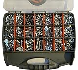 UNF Imperial 1/4", 5/16" & 3/8" Mixed Assortment Fastener Kit - Nuts, Bolts & Washers