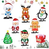MICHIHOMIE 8 Pack Christmas Wind Up Toy, Walking Wind Up Toys for Christmas Stocking Fillers and Kids Party Bag Filler