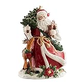 Aynsley China Santa And Reindeer Large Figurine
