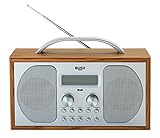 BUSH DAB/FM STEREO RADIO IN A WOODEN CABINET