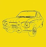 Ford Escort Mexico MK1 Greeting Card - Retro Motor Company