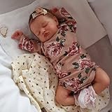 Lonian 20 inch 50cm Reborn Toddler Doll Baby Soft Vinyl Silicone Real Life Like Looking Newborn Dolls Magnetic Pacifier Birthday Gifts Toys