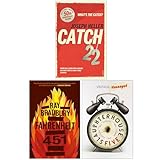Slaughterhouse 5, Fahrenheit 451, Catch-22 Collection 3 Books Set
