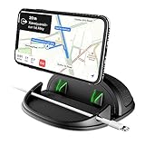 daite Car Phone Holder Dashboard, Car Phone Mount Cradle Anti-Slip Silicone Dashboard Phone Holder for Cars Sat Nav Holder Pad Mat Compatible with iPhone Samsung Galaxy and GPS Devices