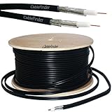 100M RG6 Twin Coaxial Shotgun Cable - Aerial Satellite Dish LNB - Sky+/HD Freesat - Loops