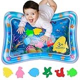 AVEC MAMAN Tummy Time Water Mat – Inflatable Water Play Pad for Babies - Sensory Tummy Time Mat for Floor Play - 100% BPA-Free & Leakproof - Baby, Infants 3-12 Months