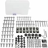 zhyubnd Motorbike Stainless Steel Full Sets Fairing Bolts Kits for HONDA VFR 400 750 800 800F VTEC 1200F 1200X Screws Nuts Clips Accessories