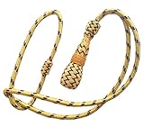 handembroideryuk Royal Navy Officer Sword Knot | Gold Ceremonial Sword Tassel for Uniform | 600mm Total Length, 90mm Tassel