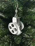 Jabtek LISTER Stationary Engine Christmas Tree Bauble Silver