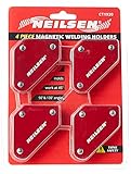 Neilsen CT1930 4pc Magnetic Welding Holders - 45°/90°/135° Angles - Supports Up to 10lb Weight - Welding Aids for Precision and Stability