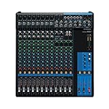 Yamaha MG16 Mixer - Compact mixer with 16 input channels, 4 group buses, 4 AUX, rack mount kit and D-PRE mic preamps