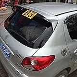 Premium Abs Material Car Rear Spoiler for Peugeot 206 207, 3m Glue and Easy Installation
