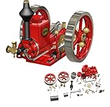 Hit and Miss Engines Model Kit, HM-01 Engine 4-Stroke Realistic Internal Combustion Engine, Mini Engine kit That Runs on Fuel, Fun Educational Science Experiment for Adults (Classic Edition)