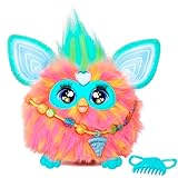Furby Coral Interactive Plush Toy - English Version, 6 inch
