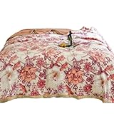 KYMMPL Double Thickened Blanket Leisure Sofa Blanket Silk Touch Raschel Bed Throw Raschel Washable Blanket Versatile Throw Perfect for Cozying Up on Anywhere (Style2,100x140cm)