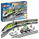 LEGO City Express Passenger Train Set - incl. a Remote Controlled Train Toy with Working Headlights, 2 Coaches, 24 Track Pieces & 6 Minifigures - Gift for 7+ Year Old Boys & Girls - 60337