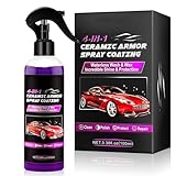 Ceramic Coating Car Wax Spray 4 in 1 Hydrophobic Car Repair, Polish, Waterless Car Wash, and Shine, 100ML Polymer Sealent Top Coat Spray Protection