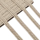 GORGECRAFT 12m*21mm Gimp Braid Trim Polyester Ribbon Cornsilk Trimmings for Curtain Upholstery, Clothes DIY Crafts, Sewing, Jewelry Making, Table and Home Decoration