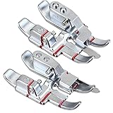 YaDu Pack of Pfaff Stitch-in-The-Ditch Presser Foot and Pfaff Sewing Machine Snap-on 1/4in. Presser Foot w/Edge Guide