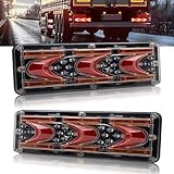 NWpangu LED Trailer Lights Truck Tail Lights Turn Signal/Reverse/Running Lights/Brake Stop Light Universal for Trailer Utility Pickups RV Camper Vans, 2PCS