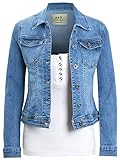 SS7 Womens Premium Stretch Denim Jacket (16, Blue Denim)