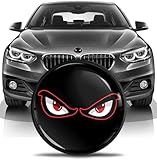 SkinoEu Front Hood Trunk Tuning Badge 82mm Compatible with BMW Emblem 51147057794 Black EN 11