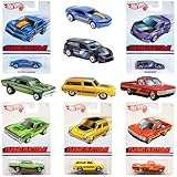 Hot Wheels Flying Customs 1:64 Scale Die Cast Toy Cars - '13 Copo Camaro, Audacious, '68 Nova, '69 VW Squareback, & '72 Chevy Luv - Pack of 5