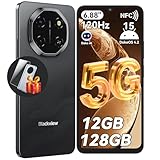 Blackview SHARK 6 Smart Phone, 5G Sim-Free & Unlocked Mobile Phones, 6.88" 120Hz Display, 12GB+128GB/2TB, Android 15 Phone 16MP+8MP AI Camera, 5000mAh/18W, Fingerprint/Eye Comfort Mode, GPS/OTG/NFC