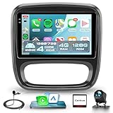 4G+128G Car Stereo for Vauxhall Vivaro Renault Trafic FIAT Talento Nissan NV300/VW30 Wireless CarPlay Android Auto, Android Car Radio 9'' In-Cell Touch Screen/GPS/Bluetooth/FM RDS/EQ/Rear Camera