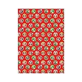 Danilo Promotions Limited Super Mario 4 Metres Wrapping Paper, Gift Wrap Roll 4metres x 70cm Opened. Super Mario Officially Licensed Product, Responsibly Sourced, FSC Multi-Colour