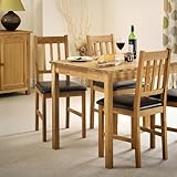 Julian Bowen Oak Wood Coxmoor Dining Chairs Set of 2
