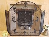 Antique Fire Guard Ornate Traditional Fire / Spark Screen Hearth