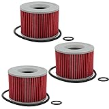 Cyleto Oil Filter for KAWASAKI GPZ 1100 GPZ1100 1981 1982 1983 1984 1985 1995 1996 1997 1998 / GPZ1000RX GPZ1000 RX 1985 1986 1987 1988 1989 (Pack of 3)