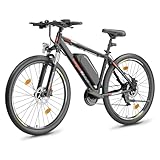 Eleglide Electric Bike, 27.5''/29'' Electric Bicycle for Adults, E Mountainbike, 36V 15Ah Removable Battery,Max Range 125KM, Dual Hydraulic Disk Brake, 21 Speed, APP (MTB-2, 27.5'')