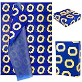 30pcs Tissue Paper Sheets, 20x14in Gold Ring Blue Cute Tissue Paper Smooth for Packing Craft Birthday Party Celebration Gift Wrapping Boy