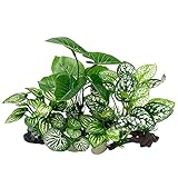 Smoothedo-Pets Fish Tank Decorations Aquarium Decoration Ornaments Accessories Betta Fish Hides Cave Rest Soft Leaf (Mix-Leaf-Set-C) (GZDY)