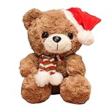 sanvpwsan 20cm Teddy Bear, Christmas Soft Toys Teddy Stuffed Animal Plush Toys Teddy Bears Soft Toy Cuddly Toys for Girls