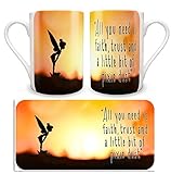 Lopo Bone China Mug. Tinkerbell Sunset Silhouette Inspired Design