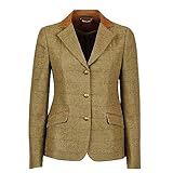 Dublin Albany Tweed Suede Collar Tailored Jacket, Brown, Childs 14