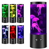 Jetcloud Fantasy Jellyfish Aquarium Lamp with 7 Color Changing Mood Light, USB/Battery Operated Night Light for Home, Office, Bedroom