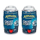 Adnams Ghost Ship Citrus Pale Ale | 2 x Mini Keg Beer | 4.5% ABV | 2 x 5L Kegs | 8 Pints Per Keg | Refreshing & Zesty Craft Beer | Southwold Brewery | UK