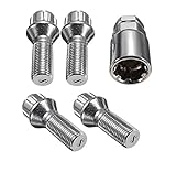 Locking Wheel Nuts/Bolts complete set of 4 + key M12X1.5 Astra, Corsa, Combo, Chevette, Midi, Magnum, Movano, Omega, Rascal, Vectra, Viva, Vivaro, VX,
