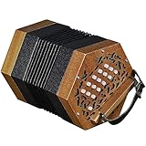 30 Buttons Concertina Accordion, Hand Piano Accordion Music Instrument, Musical Instrument For Adults Beginners, With Carrying Bag, Adjustable Hand Strap