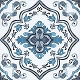 FloorPops FP3932 Marrakesh Floor Tiles, Blue