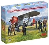 ICM 1:48 - I-153 Luftwaffe With Pilots and Ground Crew, Black